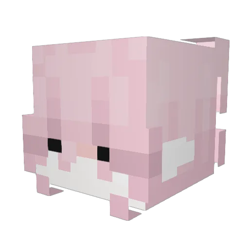 Kariopix Minecraft avatar head, 3D render