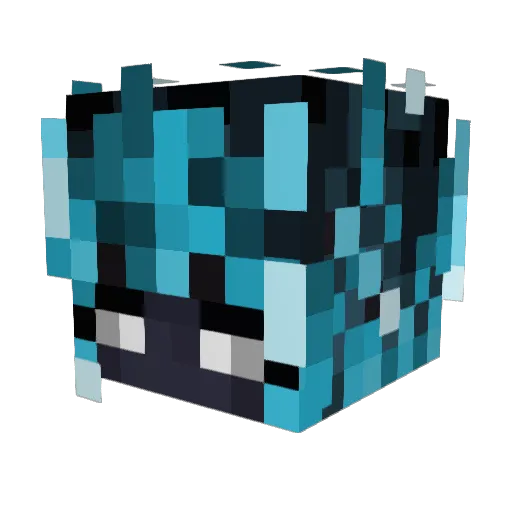 Karito1844 Minecraft avatar head, 3D render