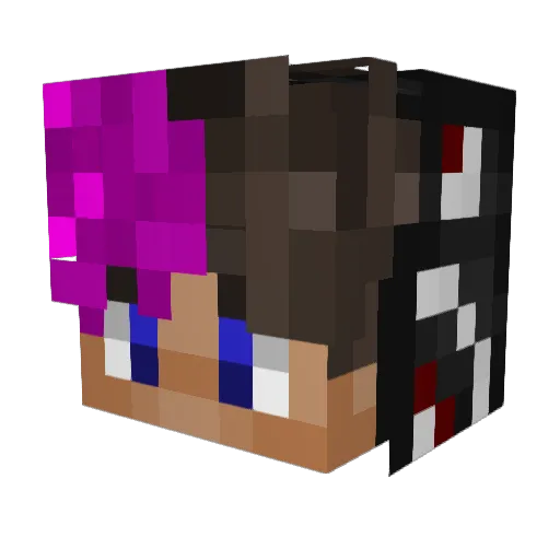 Karixx777 Minecraft avatar head, 3D render