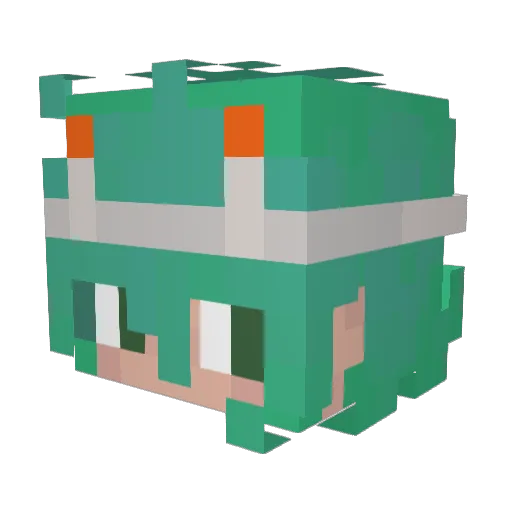 Karkat_V Minecraft avatar head, 3D render