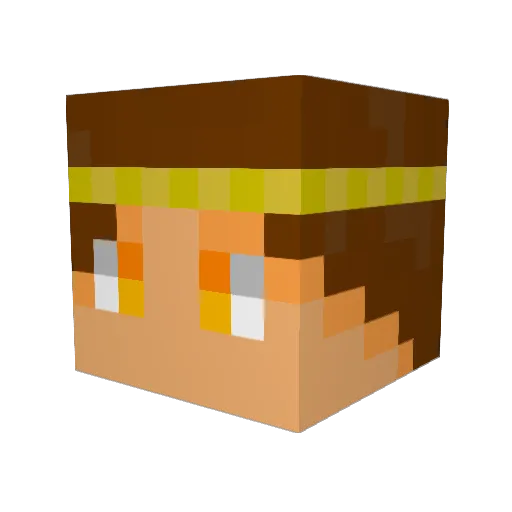 Karkiff_09 Minecraft avatar head, 3D render