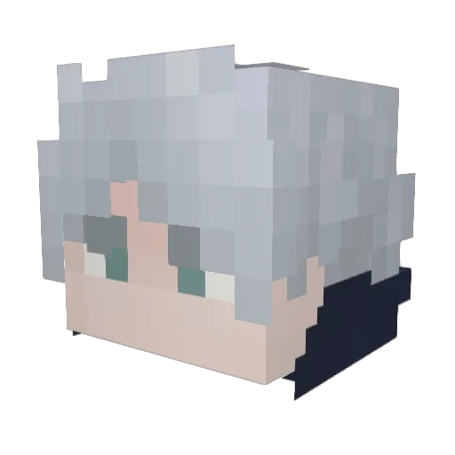 KarkraK Minecraft avatar head, 3D render