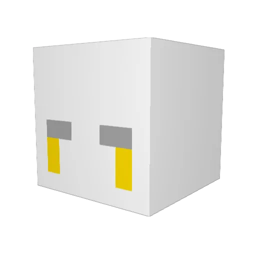 Karl0CZE Minecraft avatar head, 3D render