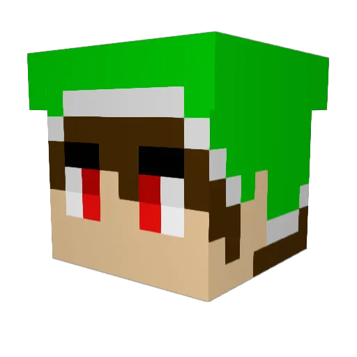 Karl12347 Minecraft avatar head, 3D render