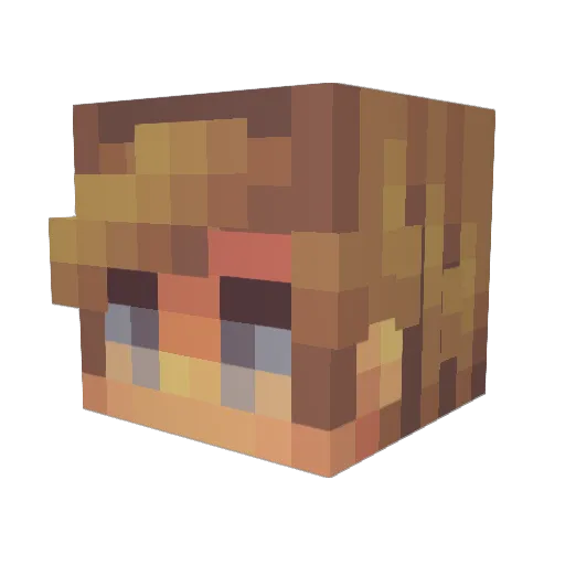 KarlBanan_ Minecraft avatar head, 3D render