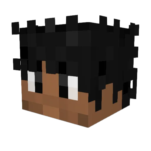 KarlFa Minecraft avatar head, 3D render
