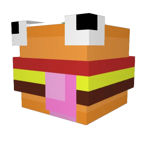 KarlMaloon Minecraft avatar head, 3D render