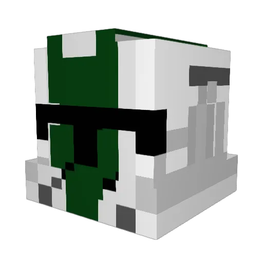 KarlMarxHart Minecraft avatar head, 3D render