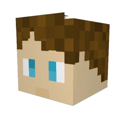 KarlOttoMommsen Minecraft avatar head, 3D render
