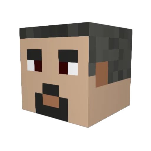 KarlPain Minecraft avatar head, 3D render