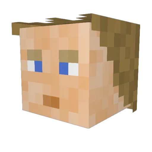 Karl___XII Minecraft avatar head, 3D render