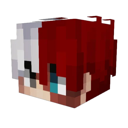 Karla20_YT Minecraft avatar head, 3D render