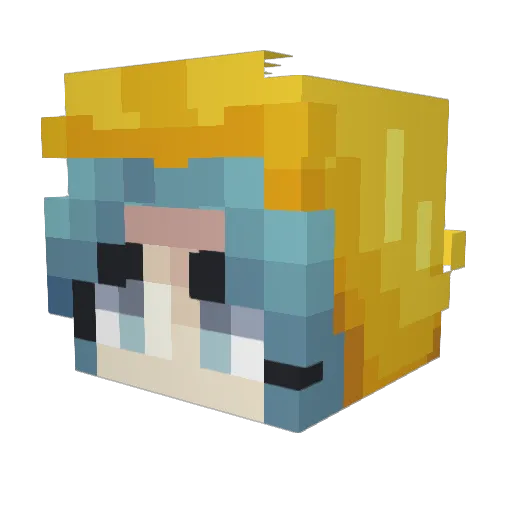 KarlaB814 Minecraft avatar head, 3D render