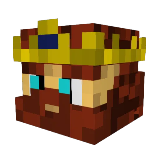 Karlder5 Minecraft avatar head, 3D render