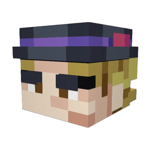 Karlifratz Minecraft avatar head, 3D render