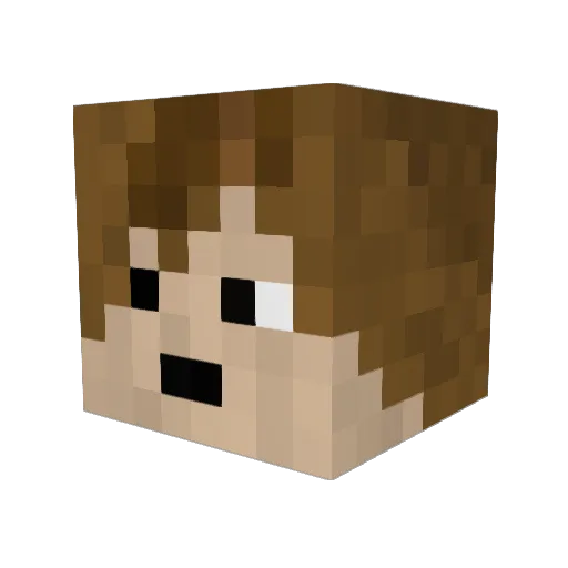 Karlmann_ Minecraft avatar head, 3D render