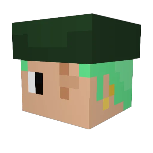 Karlo512 Minecraft avatar head, 3D render