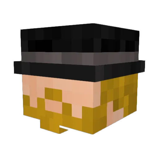 Karlutt Minecraft avatar head, 3D render