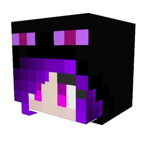 Karly7 Minecraft avatar head, 3D render