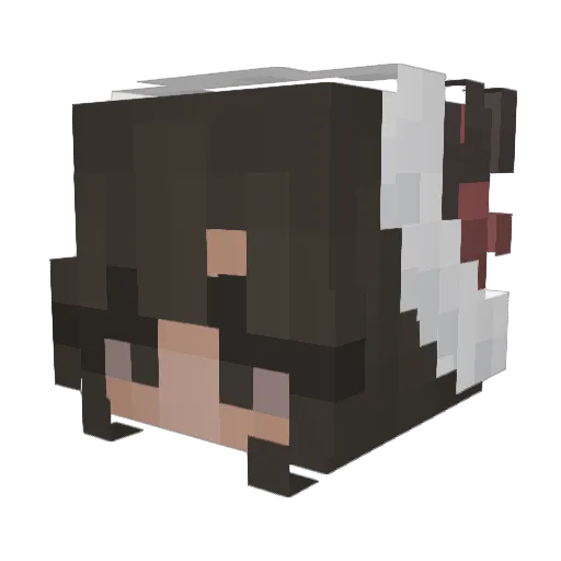 Karlyn Minecraft avatar head, 3D render