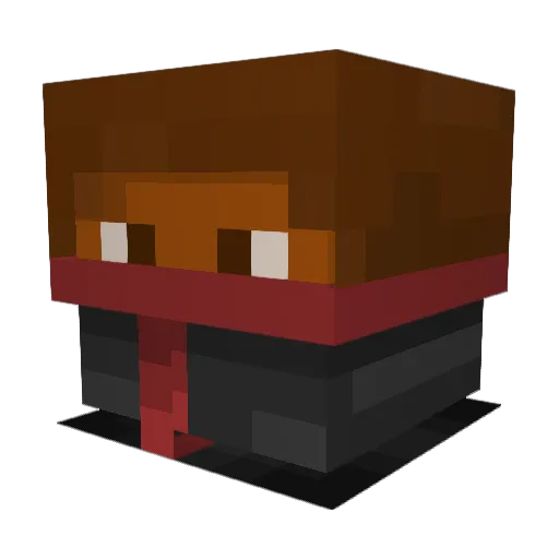Karlz52 Minecraft avatar head, 3D render