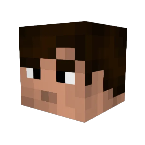 Karma066 Minecraft avatar head, 3D render