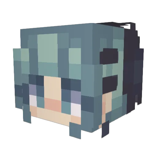 Karma4841 Minecraft avatar head, 3D render