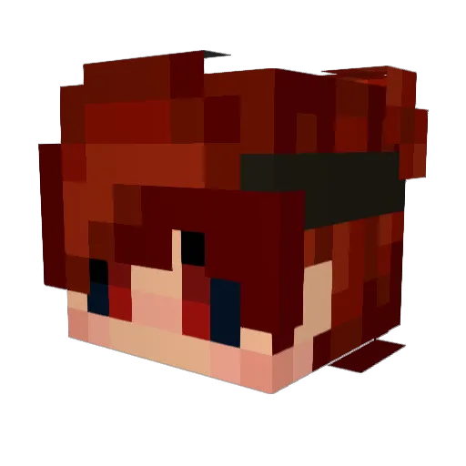 Karma7179 Minecraft avatar head, 3D render