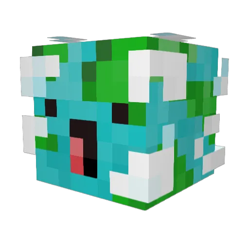 KarmaBulette Minecraft avatar head, 3D render