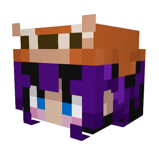 KarmaCreates06 Minecraft avatar head, 3D render
