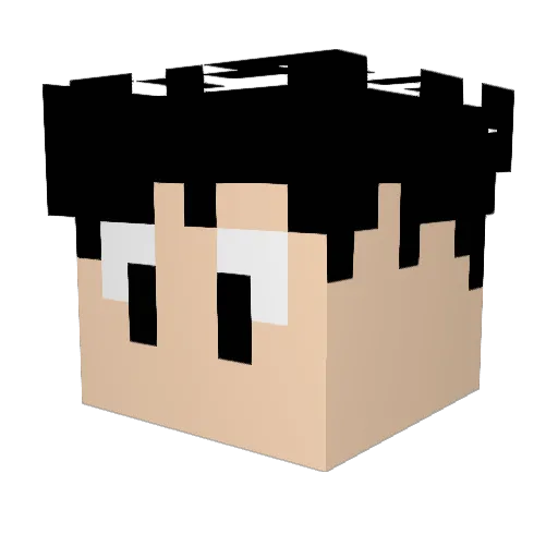 KarmaTTTY Minecraft avatar head, 3D render