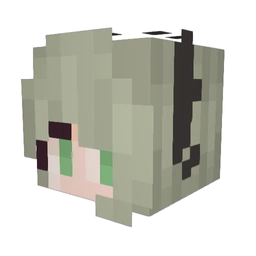 KarmaV3 Minecraft avatar head, 3D render