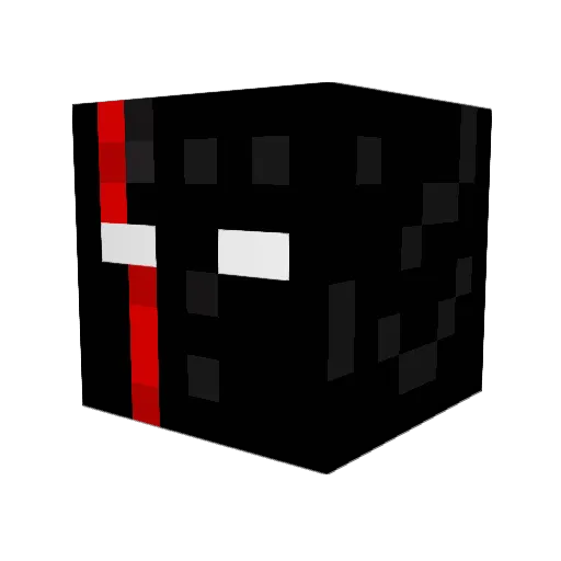Karma_D Minecraft avatar head, 3D render