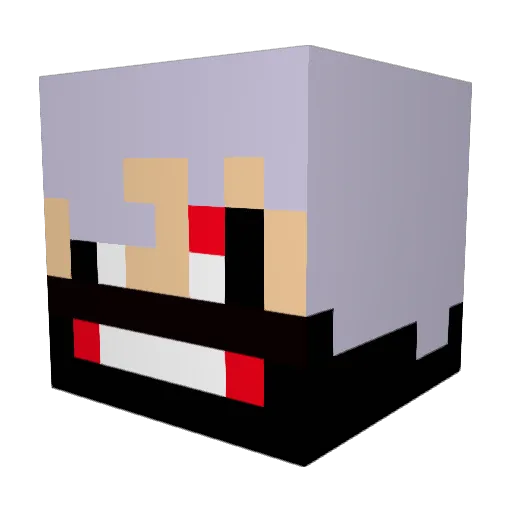 Karma_s76 Minecraft avatar head, 3D render