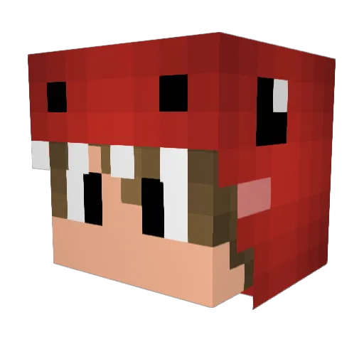 Karmaa_9 Minecraft avatar head, 3D render