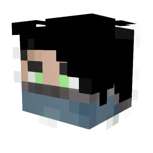 Karmadon4k Minecraft avatar head, 3D render