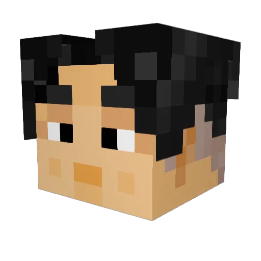 Karmal21 Minecraft avatar head, 3D render