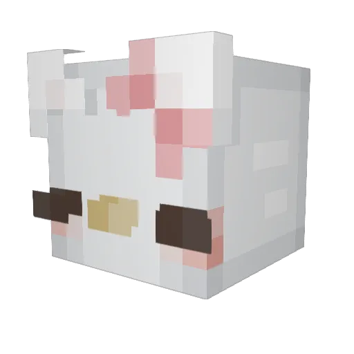 Karmango Minecraft avatar head, 3D render