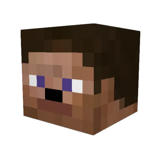 Karmar10 Minecraft avatar head, 3D render