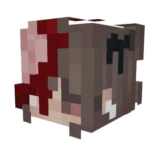Karmasxrv Minecraft avatar head, 3D render