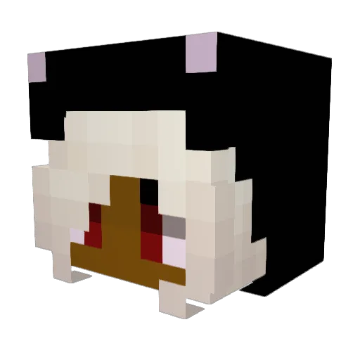 Karmaya_X Minecraft avatar head, 3D render