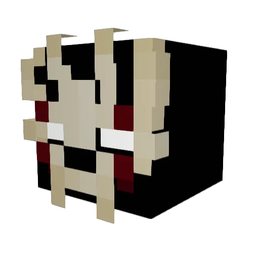 Karmona Minecraft avatar head, 3D render