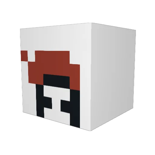 KarmousMC Minecraft avatar head, 3D render