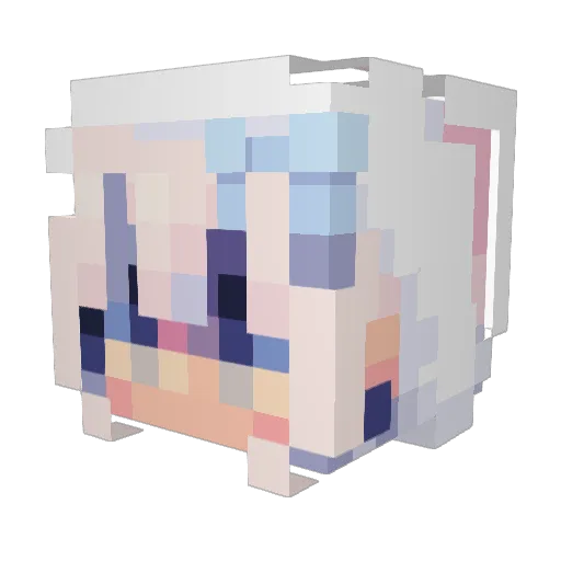 Karmyel24 Minecraft avatar head, 3D render