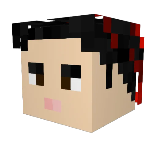 Karnatar_ Minecraft avatar head, 3D render