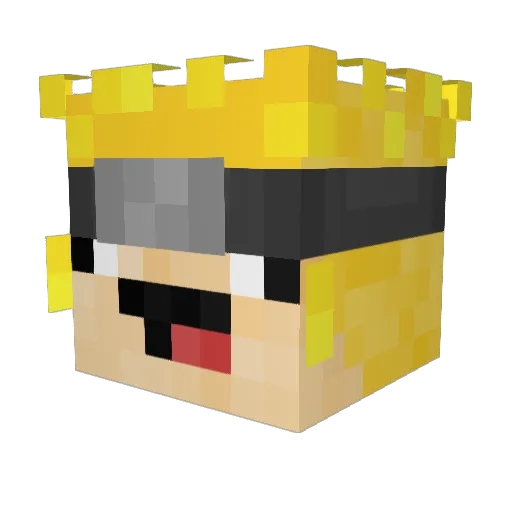 Karnimani Minecraft avatar head, 3D render