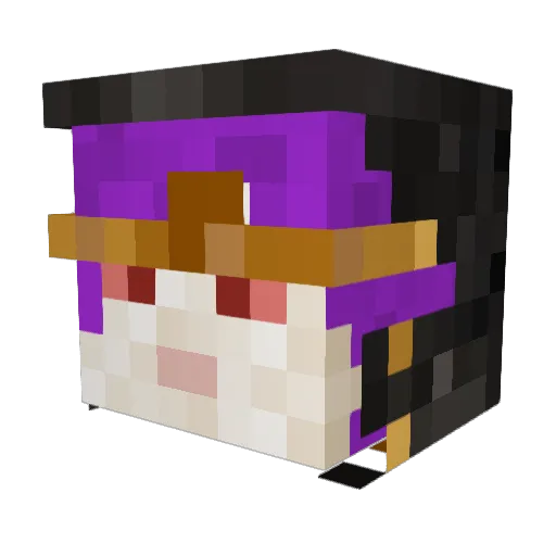 Karnisoner Minecraft avatar head, 3D render
