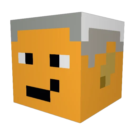 KaroIex Minecraft avatar head, 3D render