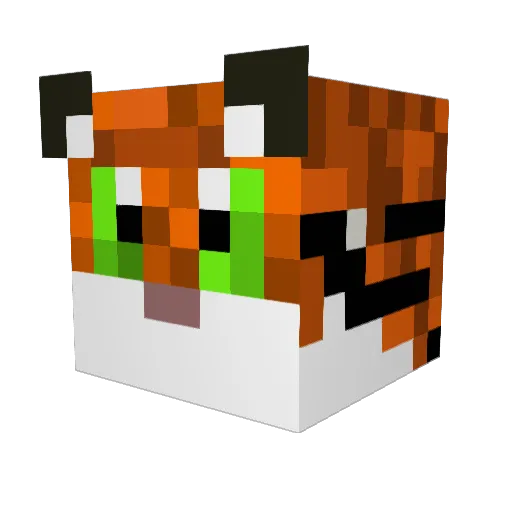 Karohal Minecraft avatar head, 3D render