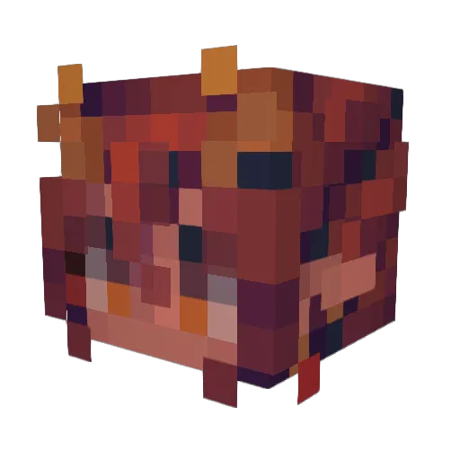 Karol1ne Minecraft avatar head, 3D render